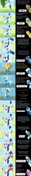 Size: 3296x18539 | Tagged: safe, artist:mlp-silver-quill, derpibooru import, blue blazes, coco pommel, derpy hooves, flash sentry, fleetfoot, high winds, misty fly, princess cadance, silver lining, silver zoom, soarin', spitfire, thunderlane, wave chill, alicorn, earth pony, pegasus, pony, comic:pinkie pie says goodnight, wonderbolts academy, blushing, blushing profusely, clothes, comic, commentary, goggles, image, implied soarinpommel, nuzzling, oblivious, png, runway, shipper on deck, shipping fuel, soarinpommel, that princess sure does love shipping, uniform, wonderbolts, wonderbolts uniform