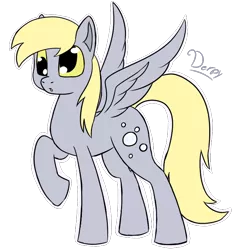 Size: 706x715 | Tagged: safe, artist:puppyhowler, derpibooru import, derpy hooves, pegasus, pony, cute, derpabetes, female, image, mare, png, simple background, solo, transparent background