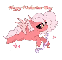 Size: 1984x1924 | Tagged: artist needed, safe, derpibooru import, oc, oc:resseberry cream, unofficial characters only, pegasus, arrow, heart, hearts and hooves day, holiday, image, pegasus oc, png, solo, text, valentine's day, wings, yellow eyes