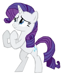 Size: 1280x1578 | Tagged: safe, artist:benpictures1, derpibooru import, part of a set, rarity, pony, unicorn, dragon quest, bipedal, female, fighting stance, image, inkscape, looking up, martial artist rarity, png, simple background, solo, transparent background, vector