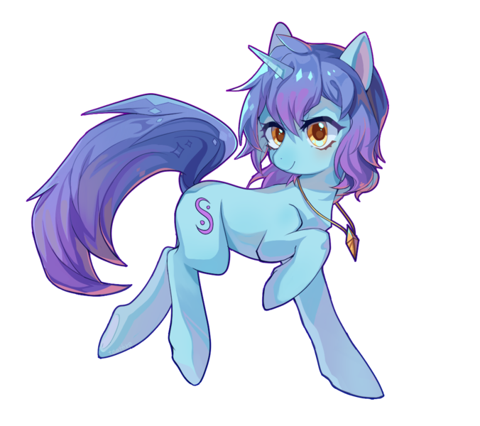 Size: 1124x997 | Tagged: safe, artist:teathre, derpibooru import, oc, oc:zerol acqua, unofficial characters only, pony, unicorn, derpibooru community collaboration, 2021 community collab, female, image, png, simple background, solo, transparent background