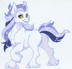 Size: 3209x3060 | Tagged: safe, artist:frozensoulpony, derpibooru import, oc, oc:chirpy richling, hengstwolf, pony, werewolf, clothes, costume, image, jpeg, magical lesbian spawn, nightmare night costume, offspring, parent:diamond tiara, parent:scootaloo, parents:scootiara, solo, traditional art