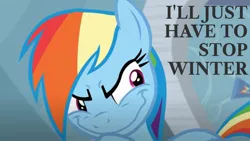 Size: 1920x1080 | Tagged: safe, derpibooru import, edit, edited screencap, editor:quoterific, screencap, rainbow dash, pegasus, pony, tanks for the memories, evil grin, faic, female, grin, image, jpeg, mare, pure unfiltered evil, rainbow dash is best facemaker, rainbow grinch, smiling, solo, the grinch, then she got an idea, this did not end well