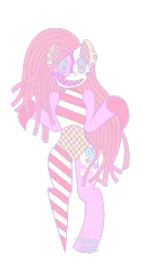 Size: 1024x1937 | Tagged: safe, artist:lolitablue, derpibooru import, oc, oc:candymare, earth pony, semi-anthro, image, png, simple background, smiling, solo, transparent background