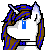 Size: 50x50 | Tagged: safe, artist:amgiwolf, derpibooru import, oc, unofficial characters only, pony, unicorn, animated, base used, blinking, bust, choker, gif, horn, image, pixel art, simple background, solo, transparent background, unicorn oc