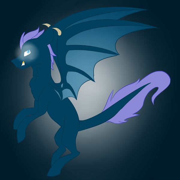 Size: 2000x2000 | Tagged: safe, artist:toptian, derpibooru import, oc, unofficial characters only, dracony, dragon, hybrid, pony, gradient background, image, png, rearing, solo, wings