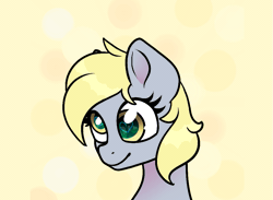 Size: 957x701 | Tagged: safe, artist:cornelia_nelson, artist:lazy_daissy, derpibooru import, derpy hooves, pegasus, pony, ;p, animated, animated background, blinking, bust, commission, cute, derpabetes, gif, heart eyes, image, one eye closed, perfect loop, portrait, solo, tongue out, wingding eyes, wink, ych animation, ych example, ych result, your character here