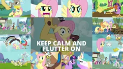 Size: 1960x1103 | Tagged: safe, derpibooru import, edit, edited screencap, editor:quoterific, screencap, applejack, discord, fluttershy, pinkie pie, princess celestia, rainbow dash, rarity, spike, twilight sparkle, beaver, keep calm and flutter on, big crown thingy, element of magic, gravy boat, image, jewelry, mane six, petrification, png, regalia, royal guard, statue