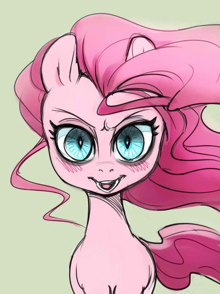 Size: 1200x1600 | Tagged: safe, artist:noupie, derpibooru import, pinkie pie, pony, female, image, jpeg, solo, wind, windswept mane