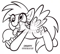 Size: 558x500 | Tagged: safe, artist:marybellamy, derpibooru import, derpy hooves, design, food, image, jpeg, lineart, monochrome, muffin, watermark