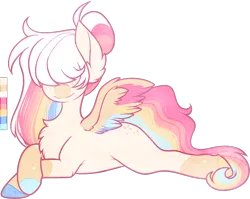 Size: 978x778 | Tagged: safe, artist:velnyx, derpibooru import, oc, oc:spectral quartz, pegasus, pony, female, hair over eyes, image, lying down, mare, png, prone, simple background, solo, transparent background