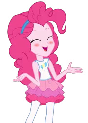 Size: 1800x2500 | Tagged: safe, artist:lightning_musicwave, derpibooru import, pinkie pie, equestria girls, blushing, clothes, cute, diapinkes, eyes closed, image, pantyhose, png, solo