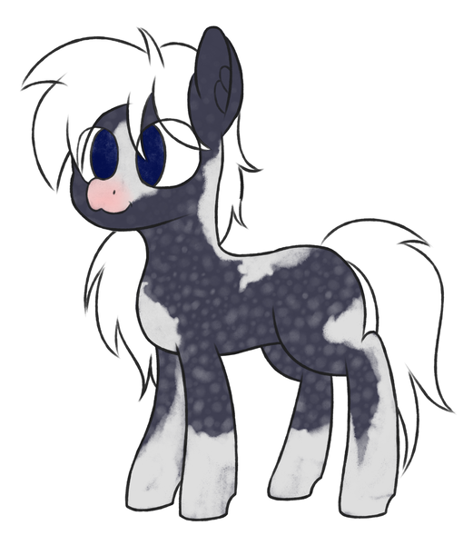 Size: 1700x2000 | Tagged: safe, artist:toricelli, derpibooru import, oc, oc:silverstreak, unofficial characters only, earth pony, pony, alternate design, blaze (coat marking), coat markings, dappled, image, png, sketch, snip (coat marking), socks (coat marking), solo, unique markings