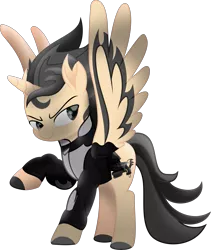 Size: 6471x7672 | Tagged: safe, artist:lincolnbrewsterfan, deleted from derpibooru, derpibooru import, oc, oc:blink (fo:e), oc:blinker, ponified, alicorn, pony, fallout equestria, my little pony: the movie, .svg available, absurd resolution, alicorn oc, alternate universe, belt, confidence, confident, cutie mark, derpibooru exclusive, determined, determined face, determined look, determined smile, eye, flourish, glow, gun, handgun, horn, image, latex, male, mane, mod, movie accurate, persona, pipbuck, pipbuck 3000, pipbuck rose 3000, pistol, png, ponified music artist, ponysona, red, relentless sorrow (psalm's handgun), revolver, security belt, socks (coat marking), spread wings, stallion, straightjacket, stripes, tail, utility belt, vector, weapon, wings, zipper
