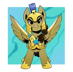 Size: 1335x1314 | Tagged: safe, artist:nynehells, derpibooru import, oc, oc:stormwing breeze, pegasus, pony, armor, female, image, mare, png, royal guard, royal guard armor, wingblade