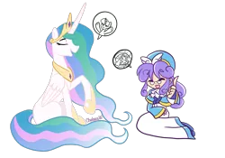 Size: 2400x1676 | Tagged: safe, artist:chelseawest, derpibooru import, princess celestia, twilight sparkle, accord (puyo puyo), amitie, crossover, image, png, puyo puyo, teacher