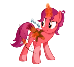 Size: 1280x1154 | Tagged: safe, artist:tenderrain-art, derpibooru import, ponified, pony, unicorn, arrow, bow (weapon), bow and arrow, female, image, magic, mare, png, quiver, sagittarius, simple background, solo, transparent background, weapon, zodiac
