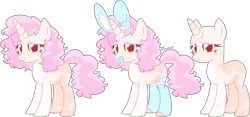 Size: 4409x2061 | Tagged: safe, artist:kurosawakuro, derpibooru import, oc, pony, unicorn, bald, bunny ears, clothes, female, image, mare, pacifier, png, simple background, socks, solo, transparent background