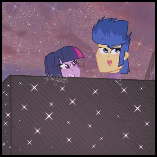 2440742 Safe Artist Egtwiflash Derpibooru Import Flash Sentry Twilight Sparkle Human