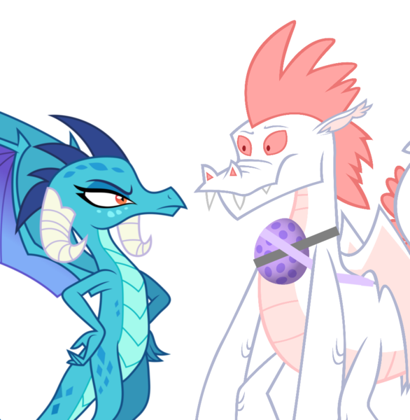 Size: 1000x1024 | Tagged: safe, artist:dashiesparkle, artist:hendro107, artist:the smiling pony, derpibooru import, edit, vector edit, fizzle, princess ember, spike, dragon, alternate universe, dragoness, duct tape, egg, ember is spike's mother, father and child, father and son, female, fizzlember, husband and wife, image, looking at each other, male, mother and child, mother and son, parent:fizzle, parent:princess ember, parents:fizzlember, png, shipping, simple background, spike's egg, spread wings, straight, tape, transparent background, vector, wings