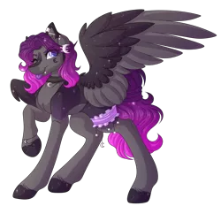 Size: 3564x3324 | Tagged: safe, artist:amazing-artsong, derpibooru import, oc, oc:estelle, pegasus, pony, female, high res, image, mare, one eye closed, png, simple background, solo, tongue out, transparent background, two toned wings, wings, wink