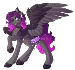 Size: 3564x3324 | Tagged: safe, artist:amazing-artsong, derpibooru import, oc, oc:estelle, pegasus, pony, female, high res, image, mare, one eye closed, png, simple background, solo, tongue out, transparent background, two toned wings, wings, wink