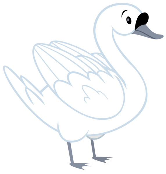 Size: 5732x6026 | Tagged: safe, artist:andoanimalia, derpibooru import, bird, swan, memnagerie, spoiler:memnagerie, image, png, simple background, transparent background, vector