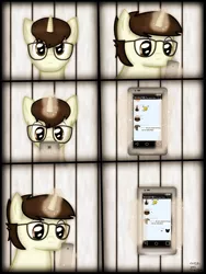 Size: 1750x2333 | Tagged: safe, artist:99999999000, derpibooru import, oc, oc:cwe, unofficial characters only, pony, comic:visit, comic, image, male, phone, png, solo