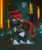 Size: 2480x2976 | Tagged: safe, artist:sinrinf, derpibooru import, oc, oc:lucille, earth pony, pony, bag, bone, commission, fire, ghast, glasses, hat, image, lava, lavafall, minecraft, nether, nether (minecraft), png, raised eyebrow, saddle bag, solo, soul sand valley, sword, top hat, totem, video game, weapon, ych result, your character here