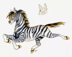 Size: 2355x1878 | Tagged: safe, artist:shironiki, derpibooru import, oc, zebra, deviantart watermark, image, jpeg, looking back, obtrusive watermark, sheet, solo, watermark, zebra oc