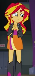 Size: 245x530 | Tagged: safe, derpibooru import, screencap, sunset shimmer, equestria girls, rainbow rocks, cropped, image, jpeg, solo