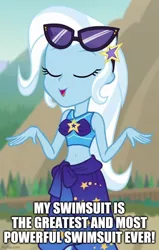 Size: 500x788 | Tagged: safe, derpibooru import, edit, edited screencap, screencap, trixie, equestria girls, equestria girls series, forgotten friendship, caption, image, image macro, imgflip, jpeg, text