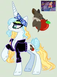 Size: 1120x1508 | Tagged: safe, artist:venomtwt-artistowo, derpibooru import, big macintosh, princess luna, oc, pony, spoiler:comic09, base used, clothes, female, horn, image, jacket, long horn, lunamac, male, mare, offspring, parent:big macintosh, parent:princess luna, parents:lunamac, png, shipping, straight