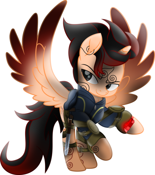 Size: 6526x7377 | Tagged: safe, artist:lincolnbrewsterfan, derpibooru import, oc, oc:rustic charm, ponified, unofficial characters only, alicorn, pony, fallout equestria, my little pony: the movie, .svg available, absurd resolution, alicorn oc, clothes, coat markings, derpibooru exclusive, determination, determined, determined face, determined look, determined smile, flourish, holster, horn, image, jacob hutzler, knee pads, knife, lidded eyes, male, mane, markings, mod, movie accurate, persona, pipbuck, pipbuck 3000, pipbuck rose 3000, png, pocket knife, ponysona, raised hoof, shield, simple background, solo, solo male, spread wings, stallion, stallion oc, straps, swirls, tail, transparent background, vault suit, vector, wings, zipper