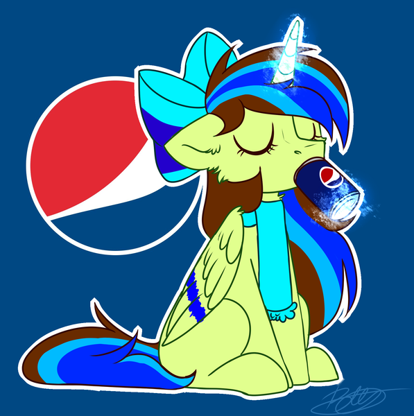 Size: 1733x1741 | Tagged: safe, derpibooru import, alicorn, pony, cute, drink, drinking, epsi(oc), ethanepsc4, female, image, mare, pepsi, png, soda