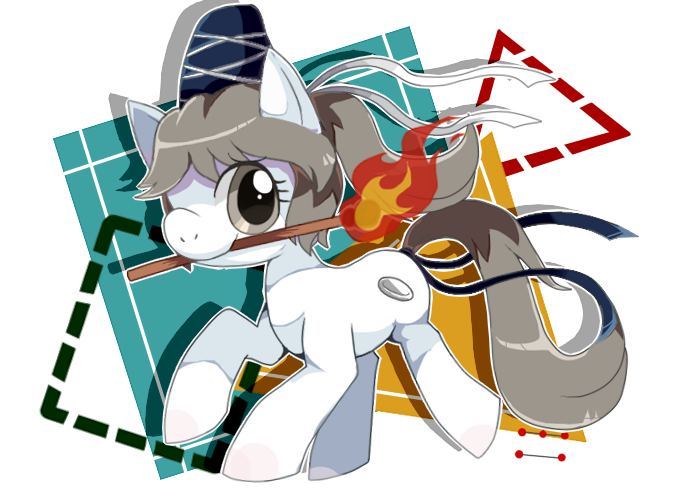 Size: 700x500 | Tagged: safe, artist:sukeyfour, derpibooru import, ponified, pony, crossover, female, image, mare, mononobe no futo, mouth hold, png, solo, touhou