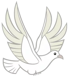 Size: 4250x4735 | Tagged: safe, artist:andoanimalia, derpibooru import, bird, dove, the last problem, image, png, simple background, transparent background, vector