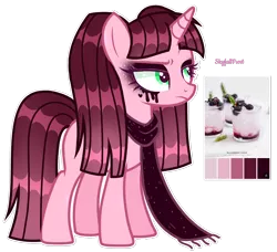 Size: 1608x1468 | Tagged: safe, artist:skyfallfrost, derpibooru import, oc, pony, unicorn, clothes, female, image, mare, png, reference sheet, scarf, simple background, solo, transparent background