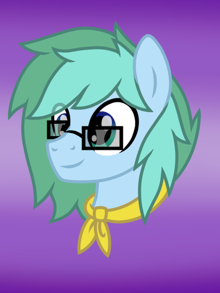 Size: 899x1200 | Tagged: safe, artist:froyo15sugarblast, derpibooru import, oc, oc:sailz, pegasus, pony, art trade, bandana, bust, eye clipping through hair, glasses, gradient background, image, male, png, portrait, smiling, solo, stallion