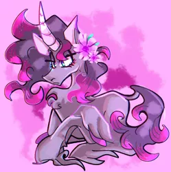 Size: 1993x2000 | Tagged: safe, artist:dizzee-toaster, derpibooru import, oleander (tfh), them's fightin' herds, community related, flower, image, jpeg