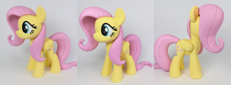 Size: 5184x1920 | Tagged: safe, artist:sparkle257, derpibooru import, fluttershy, pony, figurine, image, irl, jpeg, photo, solo, toy