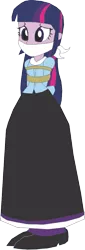 Size: 322x944 | Tagged: safe, artist:caido58, derpibooru import, twilight sparkle, twilight sparkle (alicorn), alicorn, equestria girls, clothes, image, long skirt, png, skirt, solo, western