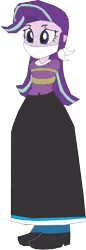 Size: 327x951 | Tagged: safe, artist:caido58, derpibooru import, starlight glimmer, equestria girls, clothes, image, long skirt, png, skirt, solo, western