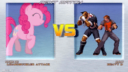 Size: 1280x720 | Tagged: safe, derpibooru import, pinkie pie, fighting is magic, cute, dancing, heavy d, idle animation, ikemen, image, jimmy lewis, king of fighters, mugen, multiplying, rage of the dragons, timesplitters, timesplitters 2, vs, wat, webm