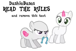 Size: 1010x684 | Tagged: safe, artist:kingbases, derpibooru import, oc, unofficial characters only, pegasus, pony, unicorn, bald, base, duo, eyelashes, female, filly, horn, image, pegasus oc, png, simple background, smiling, transparent background, unicorn oc, wings