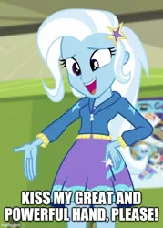 Size: 500x699 | Tagged: safe, derpibooru import, edit, edited screencap, screencap, trixie, equestria girls, equestria girls series, forgotten friendship, image, imgflip, jpeg, text