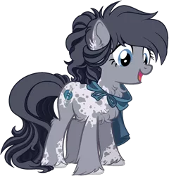 Size: 1480x1544 | Tagged: safe, artist:fibonaccis, derpibooru import, oc, oc:hero, unofficial characters only, earth pony, pony, base used, chest fluff, female, image, mare, png, shawl, simple background, solo, transparent background