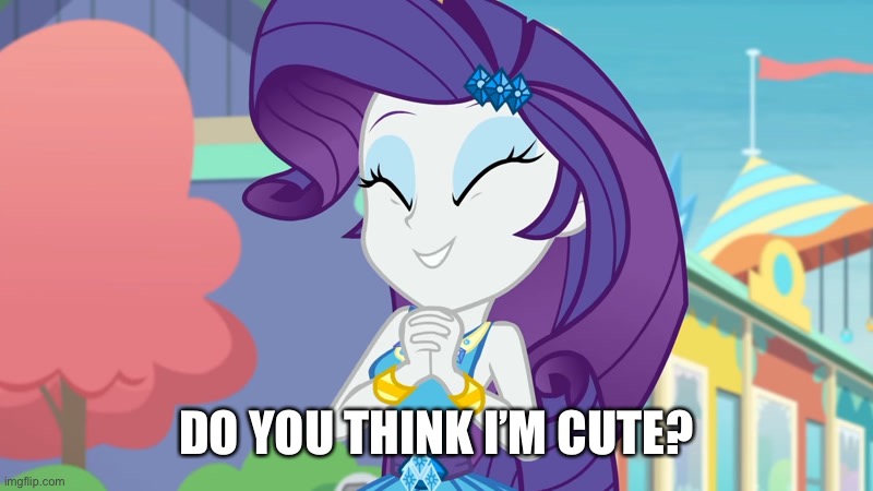 Size: 800x450 | Tagged: safe, derpibooru import, edit, edited screencap, screencap, rarity, equestria girls, equestria girls series, rollercoaster of friendship, ^^, bracelet, caption, clothes, cute, cutie mark, cutie mark on clothes, daaaaaaaaaaaw, equestria land, eyes closed, female, hairpin, hnnng, image, image macro, imgflip, jewelry, jpeg, raribetes, rarity peplum dress, smiling, solo, text