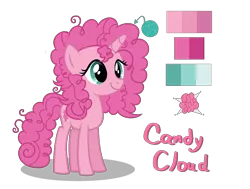 Size: 2156x1632 | Tagged: safe, artist:sarasdream04, derpibooru import, oc, oc:candy cloud, pony, unicorn, female, image, magical lesbian spawn, offspring, parent:fluttershy, parent:pinkie pie, parents:flutterpie, png, simple background, solo, transparent background