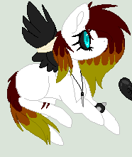 Size: 186x221 | Tagged: safe, artist:dramaostrich, derpibooru import, oc, oc:cleancut, unofficial characters only, pegasus, pony, animated, bandage, bandaged wing, black sclera, bracelet, female, gif, image, jewelry, knife, missing cutie mark, necklace, pagedoll, pixel art, simple background, solo, spiked wristband, sprite, wings, wristband
